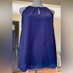 Purple keyhole high neck tank